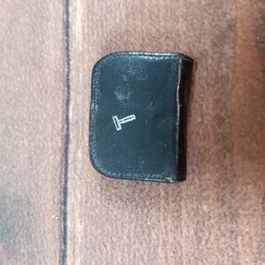 Gillette Regus Razor Small Leather Printed Graphic Metal West Germany Vintage‎